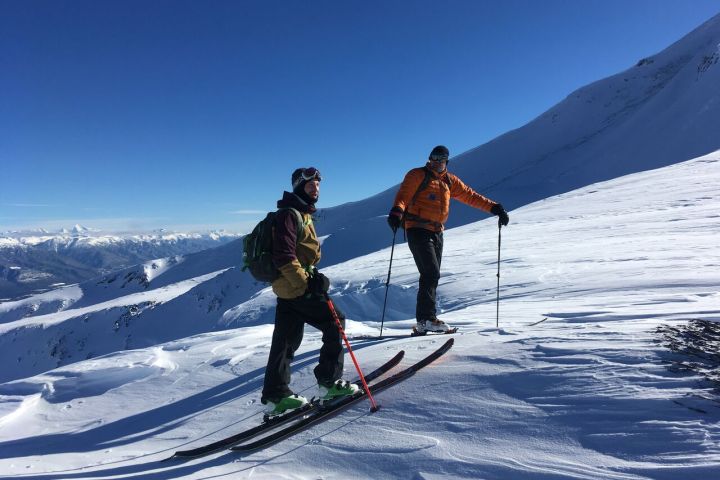Skiers in the backcountry